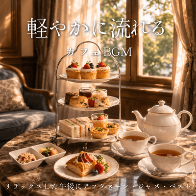 軽やかに流れるカフェBGM~リラックスした午後にアフタヌーン・ジャズ・ベストのジャケット写真