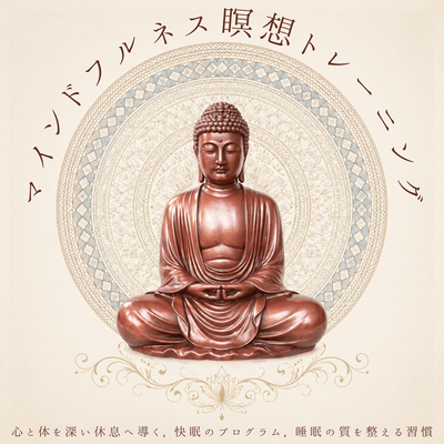 Mindfulness Meditation Training: A program to guide mind and body into deep rest, promote restful sleep, and improve sleep quality. Front Cover