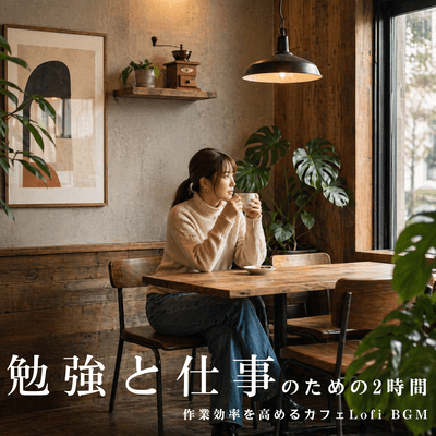2 Hours of Cafe Lofi BGM for Better Productivity Front Cover