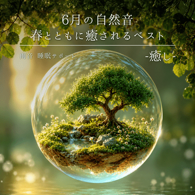 June Nature Sounds: Best for Relaxation with Spring - Rain Sounds - Healing, Sleep Support - Front Cover