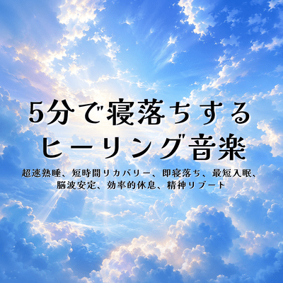 Healing Music to Fall Asleep in 5 Minutes: Ultra-Fast Deep Sleep, Short-Term Recovery, Fall Asleep Instantly, Quickest Sleep Onset, Brainwave Stabilization, Efficient Rest, Mental Reboot Front Cover
