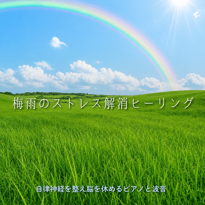 Rainy Season Stress Relief Healing - Piano and Ocean Waves for Brain Rest and Autonomic Balance Front Cover
