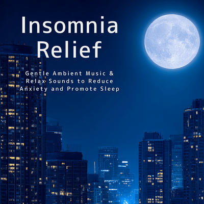 Insomnia Relief - Gentle Ambient Music & Relax Sounds to Reduce Anxiety and Promote Sleep Front Cover