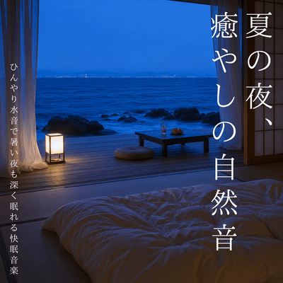 Summer Night Healing Nature Sounds - Chilly Water Sounds for Deep Sleep on Hot Nights Front Cover