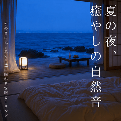 Summer Night Healing Nature Sounds - Water Sounds for Natural Sleep and Peaceful Healing Front Cover