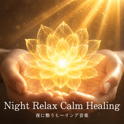 Night Relax Calm Healing: Healing music for a peaceful evening. Front Cover