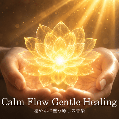 Calm Flow Gentle Healing: Soothing music for a calming and relaxing experience. Front Cover