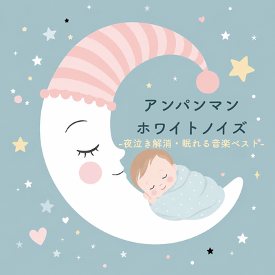 Anpanman White Noise - Best Music for Relieving Night Crying and Helping Children Sleep - Front Cover
