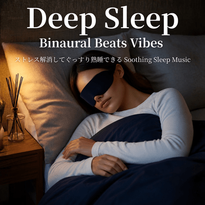 Deep Sleep Binaural Beats Vibes ストレス解消してぐっすり熟睡できるSoothing Sleep Musicのジャケット写真