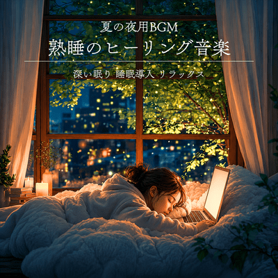 Healing music for deep sleep, perfect for summer nights. Induces deep sleep and promotes relaxation. Front Cover