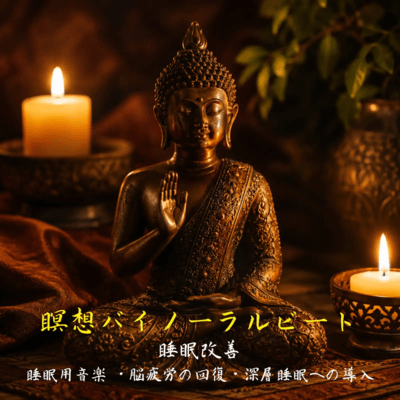 Meditation Binaural Beats Sleep Music - Recovers from Brain Fatigue - Induces Deep Sleep - Improves Sleep Front Cover