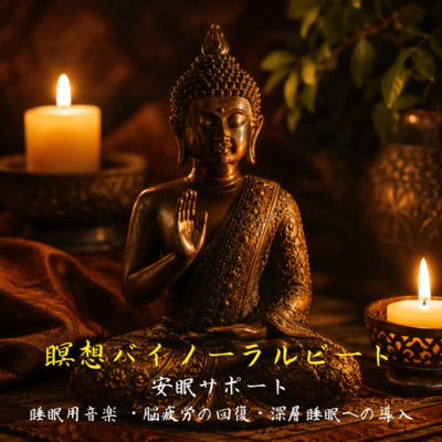 Meditation Binaural Beats Sleep Music - Recovers from Brain Fatigue - Induces Deep Sleep - Supports Restful Sleep Front Cover