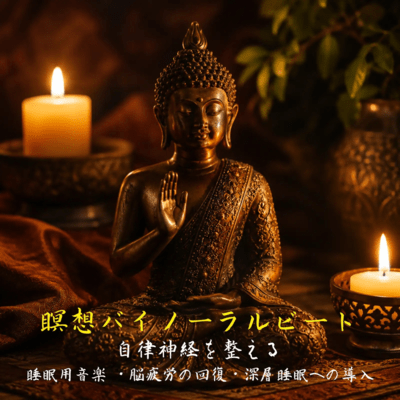 Meditation Binaural Beats Sleep Music: Recovers from brain fatigue, induces deep sleep, and regulates the autonomic nervous system. Front Cover