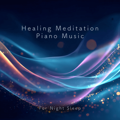 Healing Meditation Piano Music - For Night Sleep Front Cover