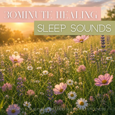 30Minute HEALING SLEEP SOUNDS Radiant & Quietude for Lucid Sleep and Stillness Front Cover