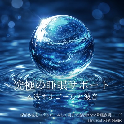 The ultimate sleep support: Alpha wave music box and ocean sounds - Control your core body temperature for uninterrupted deep sleep until morning in nighttime mode. Physical Rest Magic Front Cover