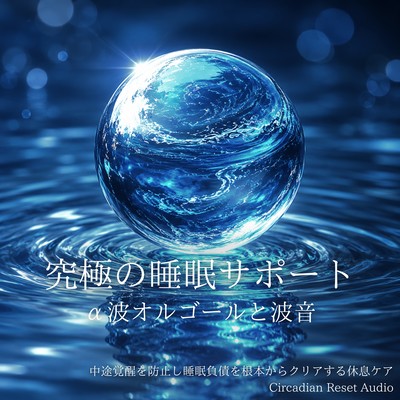 The ultimate sleep support: Alpha wave music box and ocean sounds - Prevents nighttime awakenings and fundamentally eliminates sleep debt. Circadian Reset Audio Front Cover
