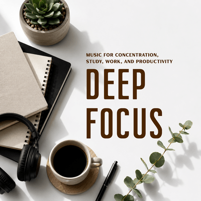 Deep Focus - Music for Concentration, Study, Work, And Productivity Front Cover