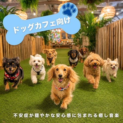For dog cafes - Healing music that soothes anxiety and provides a sense of calm. Front Cover
