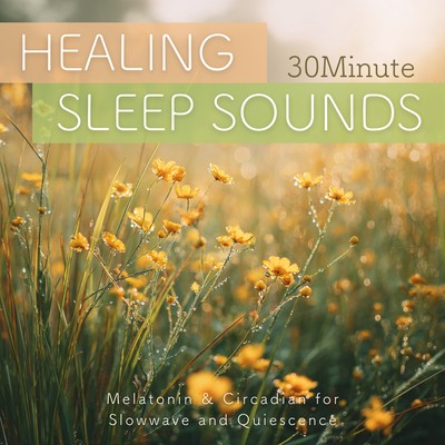 30Minute HEALING SLEEP SOUNDS Melatonin & Circadian for Slowwave and Quiescence Front Cover