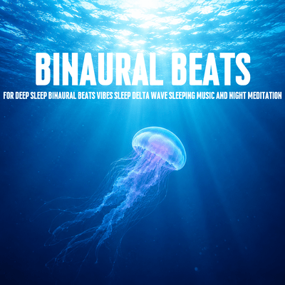 Binaural Beats for Deep Sleep Binaural Beats Vibes Sleep Delta Wave Sleeping Music and Night Meditation Front Cover