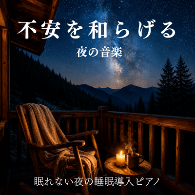 Night Music to Ease Anxiety - Sleep Piano for Restless Nights Front Cover