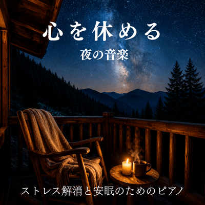 Night Music to Rest the Heart - Stress Relief and Peaceful Sleep Piano Front Cover