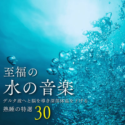 Bliss of Water Music - 30 Selected Topics for Deep Sleep that Guide the Brain into Delta Waves and Lower Core Body Temperature - Front Cover