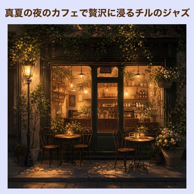Relax and unwind with chill jazz at a cafe on a midsummer night. Front Cover