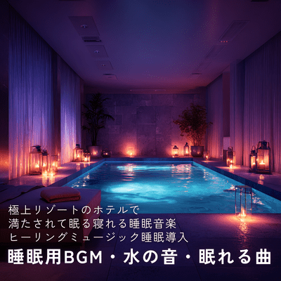 Sleep Music - Water Sounds - Sleep -Inducing Songs: Relax and Sleep Like You're in a Luxury Resort Hotel - Healing Music, Sleep Induction Front Cover