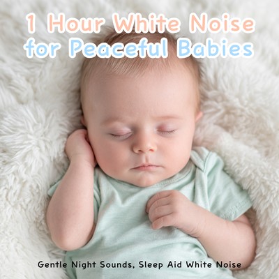 1 Hour White Noise for Peaceful Babies: Gentle Night Sounds, Sleep Aid White Noiseのジャケット写真