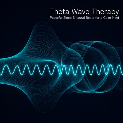 Theta Wave Therapy: Peaceful Sleep Binaural Beats for a Calm Mind Front Cover