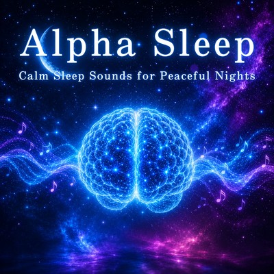 Alpha Sleep: Calm Sleep Sounds for Peaceful Nights Front Cover
