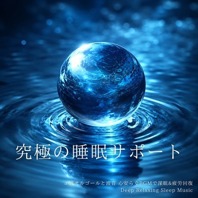 The ultimate sleep support: Alpha wave music box and ocean sounds for soothing background music for deep sleep and fatigue recovery. Front Cover