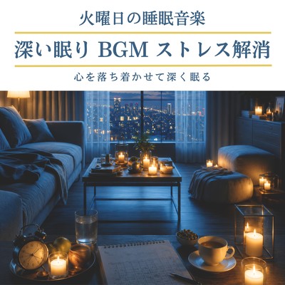 Tuesday's Sleep Music: Deep Sleep Background Music for Stress Relief, Calming Mind and Deep Sleep Front Cover