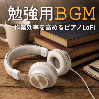 Piano LoFi music for studying and improving work efficiency. Front Cover