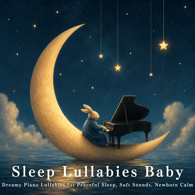 Sleep Lullabies Baby: Dreamy Piano Lullabies for Peaceful Sleep, Soft Sounds, Newborn Calm Front Cover