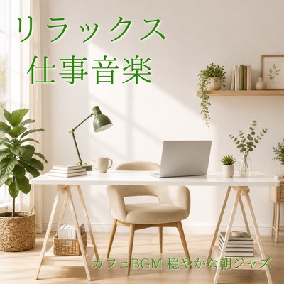 Relaxing work music, cafe background music, calming morning jazz. Front Cover
