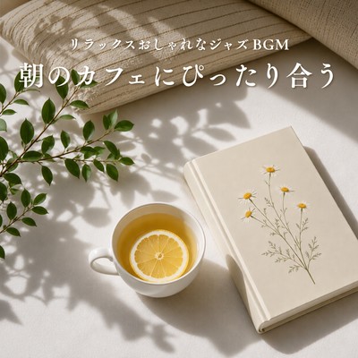 Relaxing and stylish jazz background music, perfect for a morning cafe. Front Cover