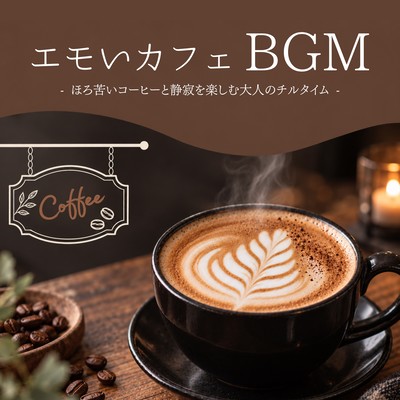 Emotional cafe background music - A relaxing time for adults to enjoy bittersweet coffee and tranquility Front Cover
