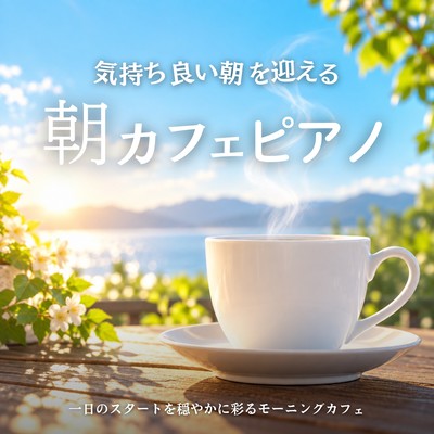 Morning Cafe Piano - A morning cafe that gently brightens the start of your day. Front Cover