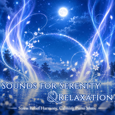 Sounds for Serenity & Relaxation - Stress Relief Harmony, Calming Piano Music Front Cover