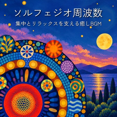 Solfeggio Frequencies: Healing BGM to Support Concentration and Relaxation Front Cover