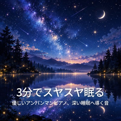 Fall asleep in 3 minutes - Gentle Anpanman piano sounds to induce deep sleep. Front Cover