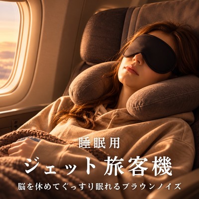 Jet Airplane Sleep Sounds - Brown Noise for Brain Rest and Restful Sleep Front Cover