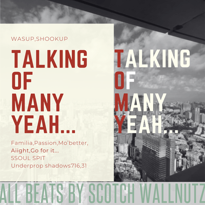 Talking Of Many Yeah... Front Cover