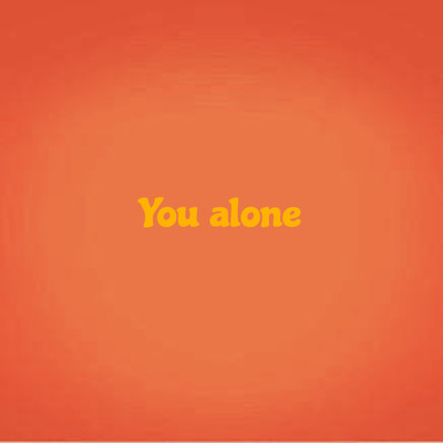 You aloneのジャケット写真