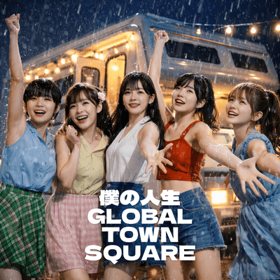 Boku no Jinsei GLOBAL TOWN SQUARE Front Cover