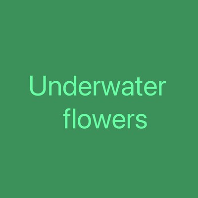 Underwater flowers Front Cover