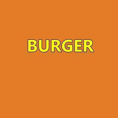 BURGER Front Cover